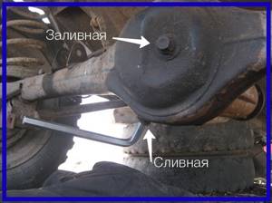 Замена масла в редукторе заднего моста на ВАЗ 2101-ВАЗ 2107